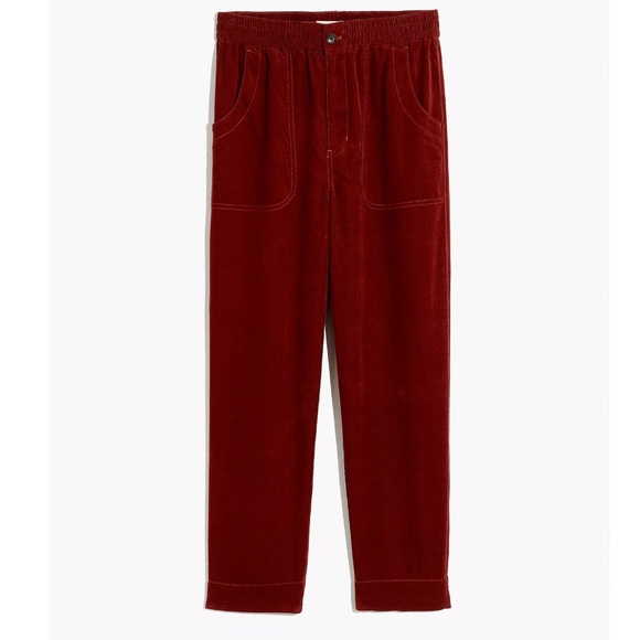 Madewell Tapered Huston Pull-On Crop Pants in Corduroy - Picture 5 of 7